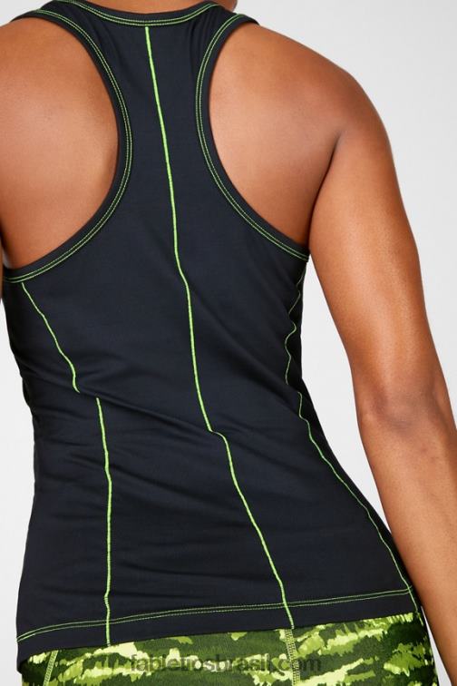 Fabletics maçã preta/azeda 420HR2299 tanque nadador fênix mulheres
