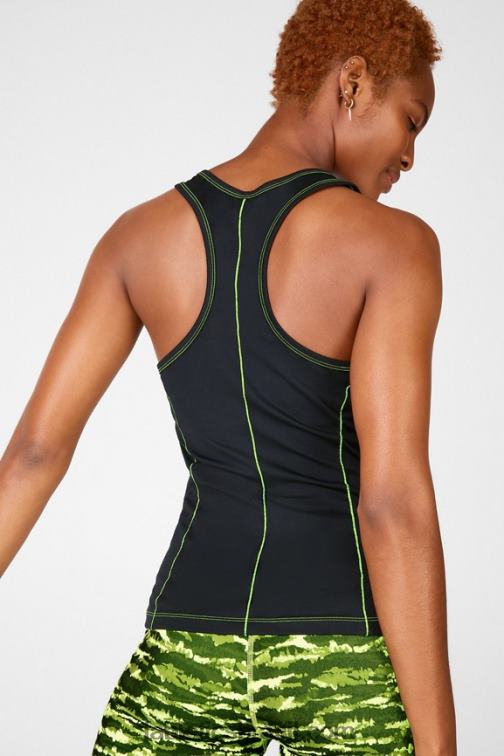 Fabletics maçã preta/azeda 420HR2299 tanque nadador fênix mulheres