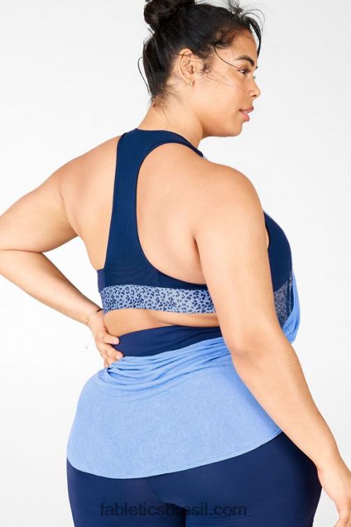 Fabletics marinha/marina avistada 420HR2379 tanque de sutiã embutido ryan ii mulheres