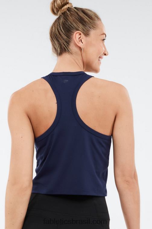 Fabletics marinha profunda 420HR2218 tanque clássico dry-flex mulheres