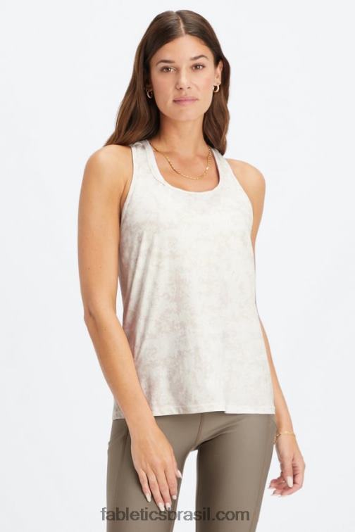 Fabletics mini nueue camuflado branco macio 420HR2186 tanque nadador phoenix lite mulheres
