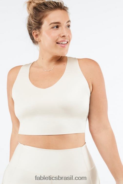 Fabletics névoa cinza brilhar 420HR2225 tanque de sutiã embutido averie shine mulheres