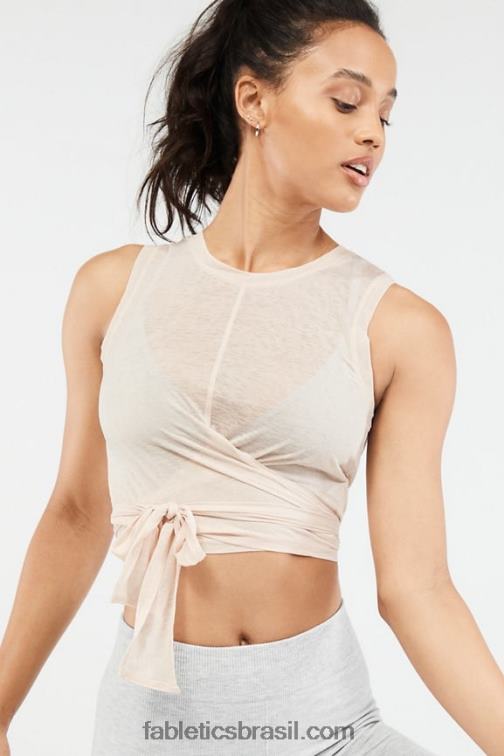 Fabletics nuvem rosa 420HR2320 ryan tie up tanque de colheita mulheres