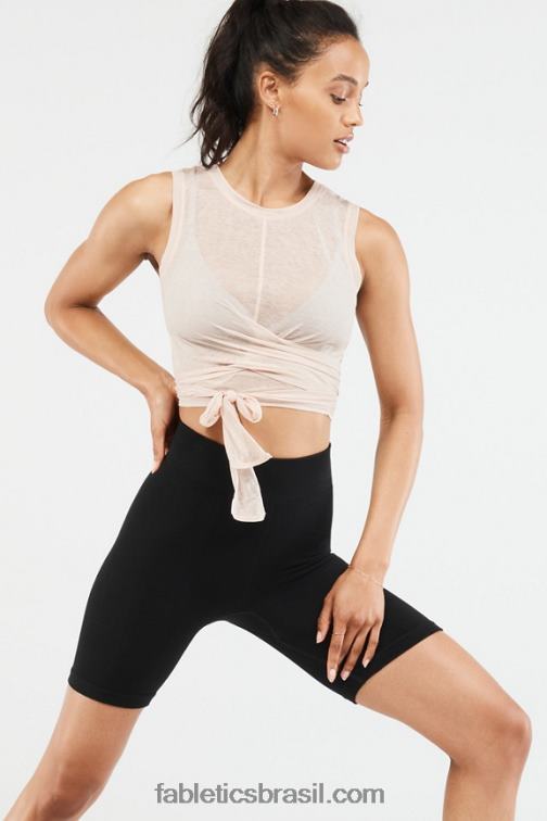 Fabletics nuvem rosa 420HR2320 ryan tie up tanque de colheita mulheres
