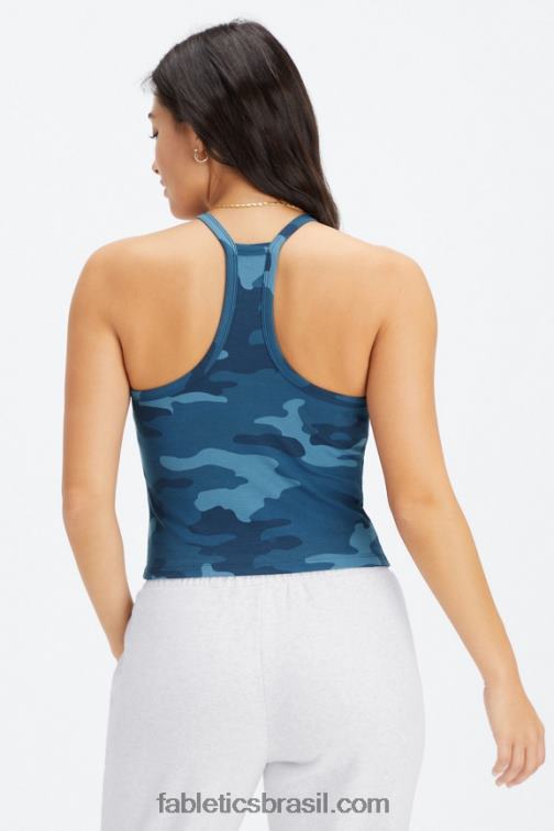 Fabletics onda da meia-noite camuflagem grande 420HR2226 tanque de cabresto ao vivo mulheres