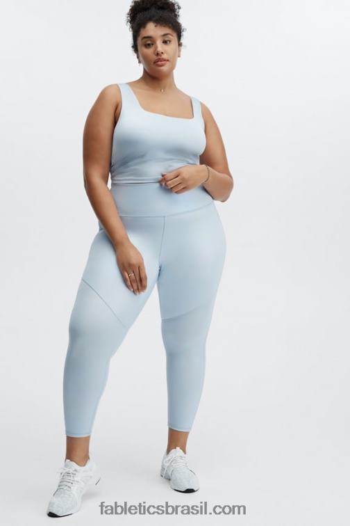 Fabletics pó azul iridescente 420HR2294 tanque de sutiã embutido lydia shine mulheres
