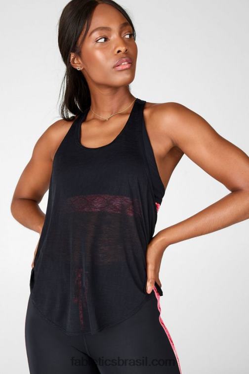 Fabletics píton preto/caqui 420HR2377 tanque de sutiã embutido ryan ii mulheres