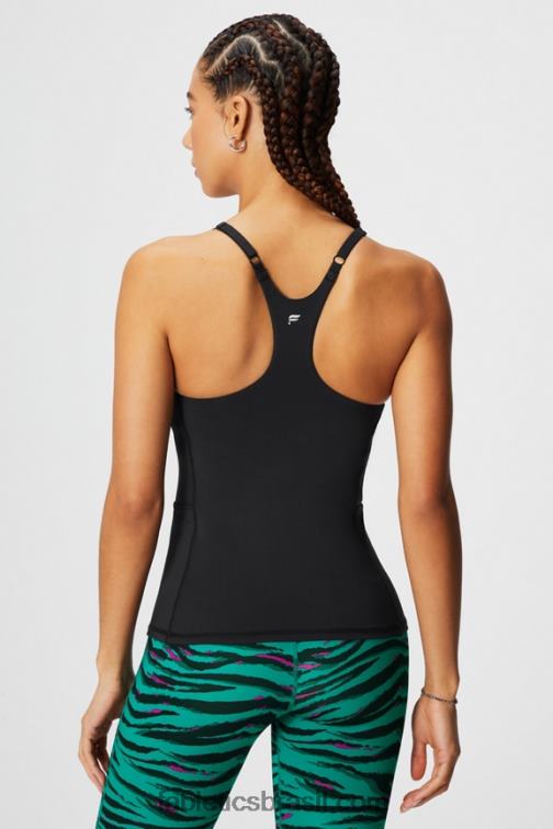Fabletics preto 420HR2178 tanque de sutiã embutido em movimento mulheres
