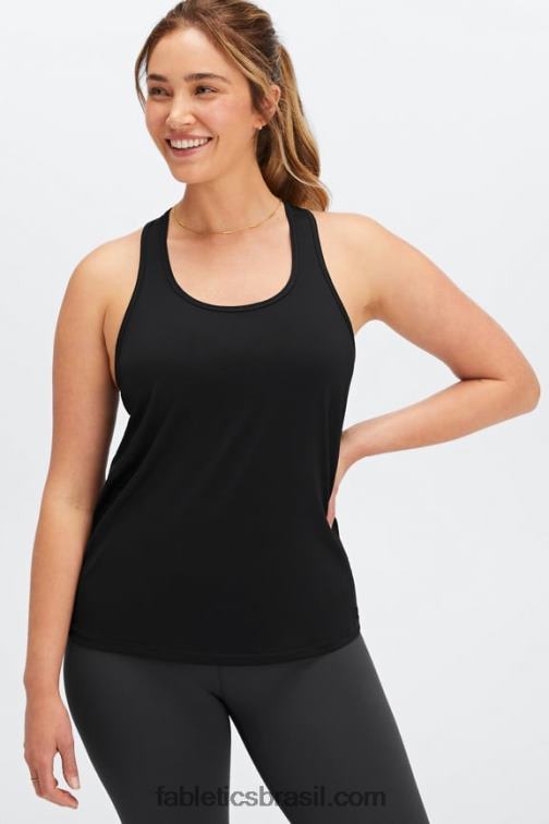 Fabletics preto 420HR2183 tanque nadador phoenix lite mulheres