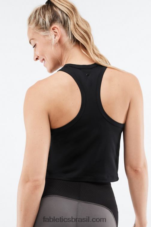 Fabletics preto 420HR2217 tanque clássico dry-flex mulheres