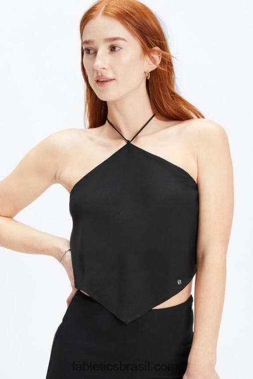 Fabletics preto 420HR2278 cachecol top mulheres