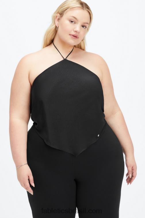 Fabletics preto 420HR2279 cachecol top mulheres