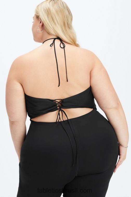 Fabletics preto 420HR2279 cachecol top mulheres