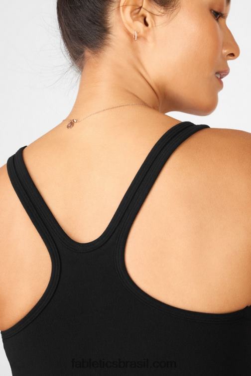 Fabletics preto 420HR2337 regata de malha rylee mulheres