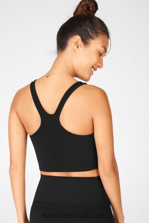 Fabletics preto 420HR2337 regata de malha rylee mulheres
