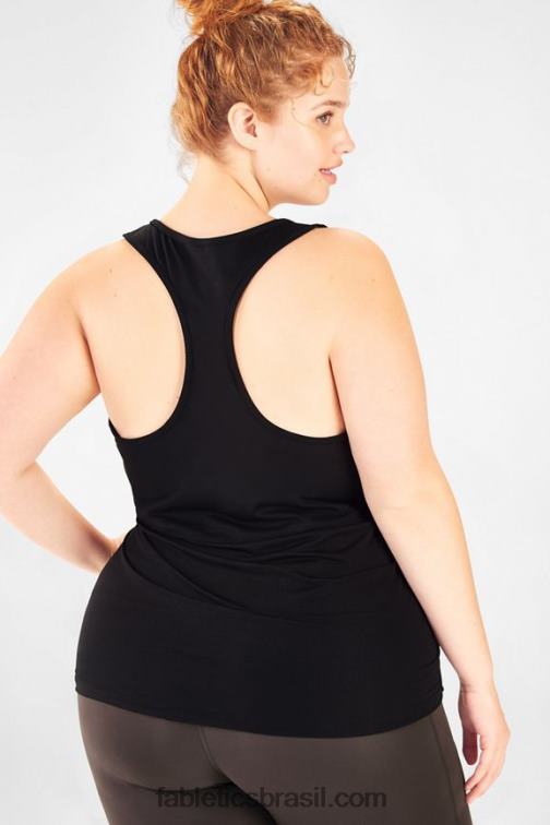 Fabletics preto 420HR2393 tanque cinch curvo cashel mulheres
