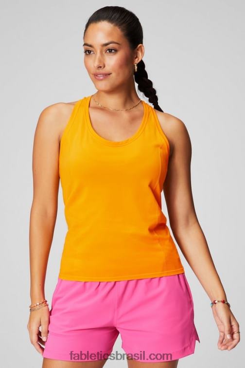 Fabletics sol da tarde 420HR2136 tanque racerback de tecnologia de penas mulheres