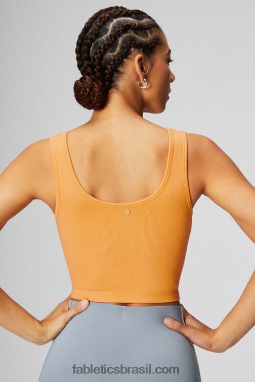Fabletics sol do deserto 420HR2199 tanque de colheita com decote em v mulheres
