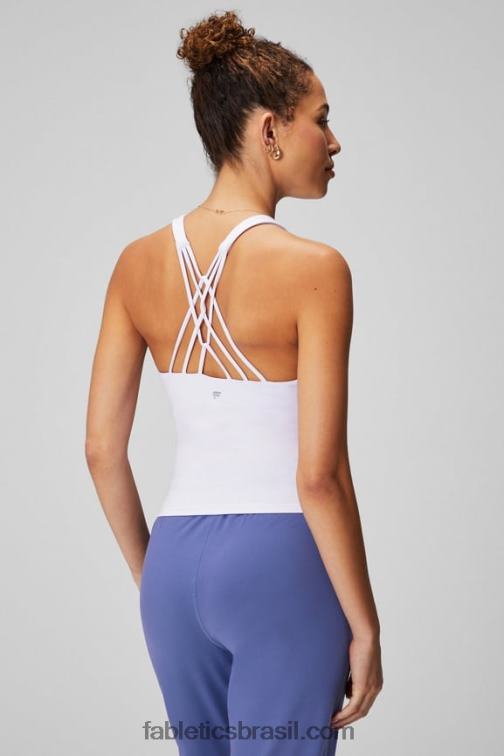 Fabletics sussurro lilás 420HR2134 tanque de sutiã embutido com tiras mulheres