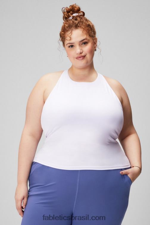 Fabletics sussurro lilás 420HR2135 tanque de sutiã embutido com tiras mulheres