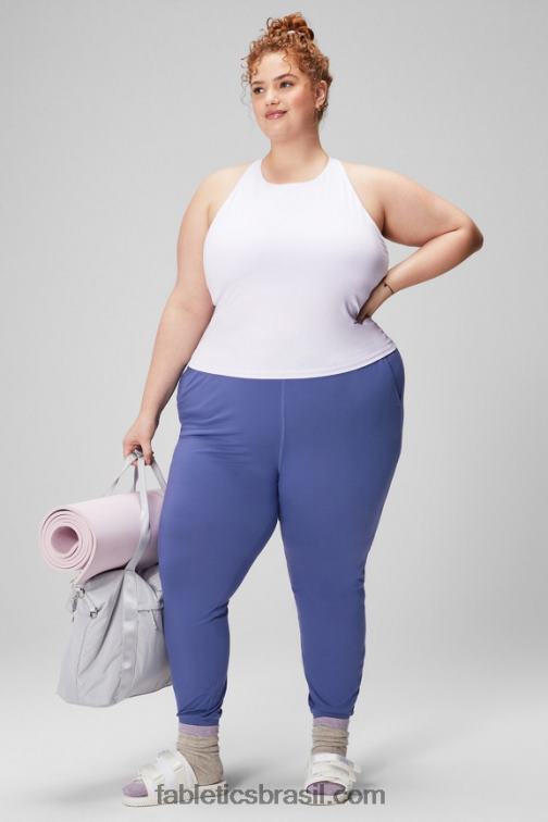 Fabletics sussurro lilás 420HR2135 tanque de sutiã embutido com tiras mulheres