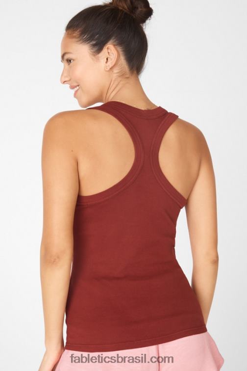 Fabletics umbria vermelho 420HR2329 tanque de lata mulheres
