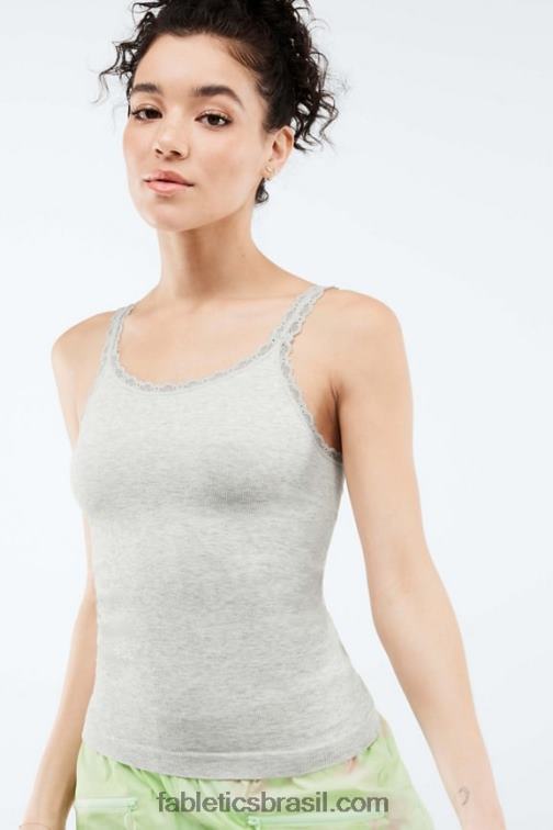 Fabletics urze cinza 420HR2313 regata eden skinny strap sem costura mulheres