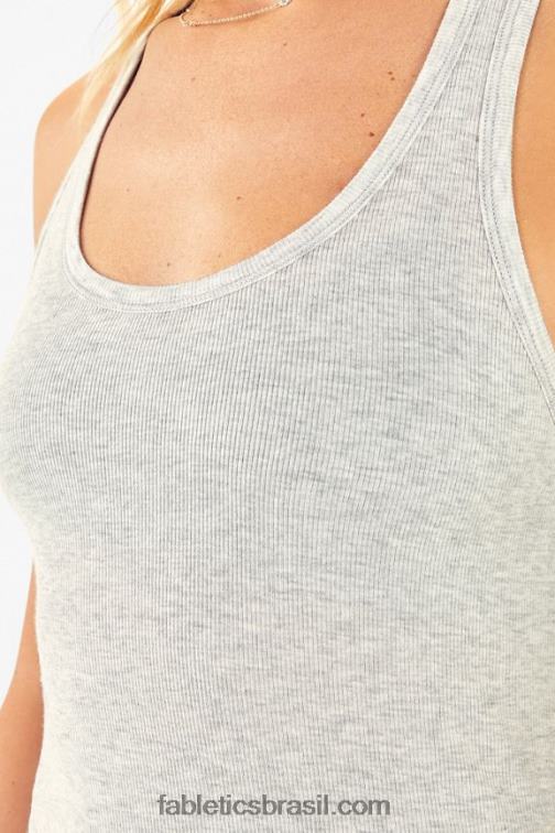 Fabletics urze cinza 420HR2356 tanque jess racerback mulheres