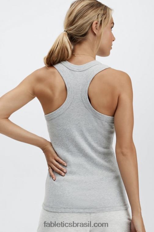 Fabletics urze cinza claro 420HR2323 tanque de lata mulheres