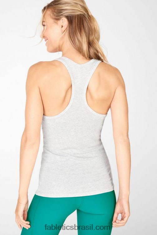 Fabletics urze cinza claro 420HR2354 tanque jess racerback mulheres