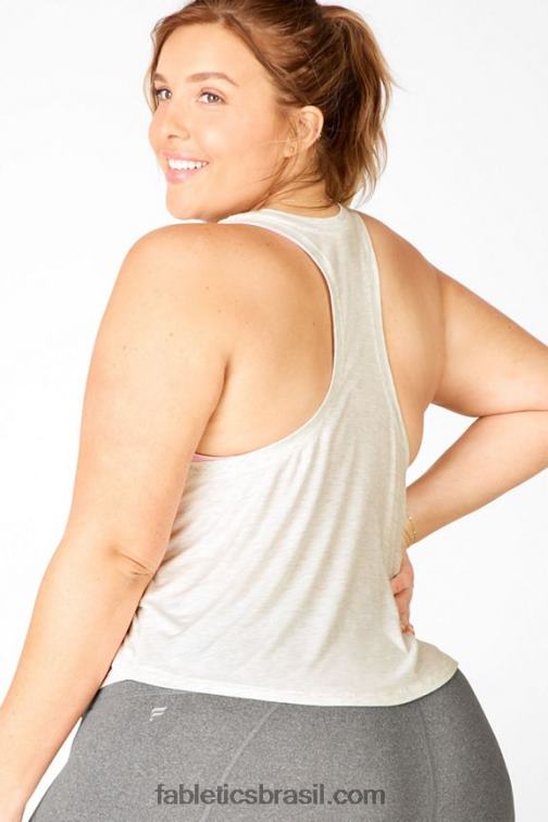 Fabletics urze cinza claro 420HR2389 tanque cropped loveday mulheres