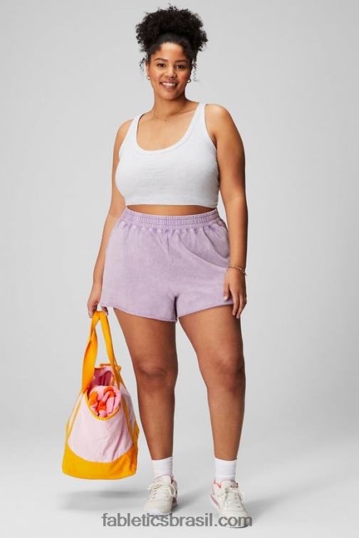 Fabletics urze cinza suave 420HR2161 Regata 100% algodão mulheres