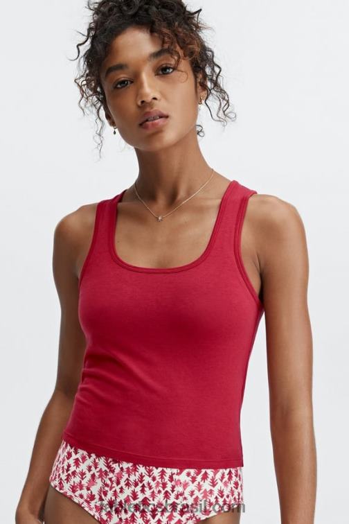 Fabletics vermelho escuro 420HR2256 tanque britt 24/7 mulheres