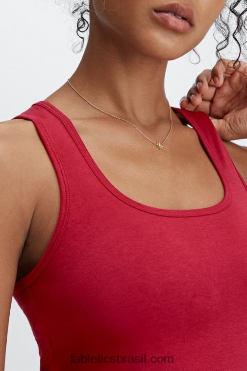 Fabletics vermelho escuro 420HR2256 tanque britt 24/7 mulheres