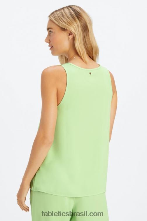 Fabletics wasabi 420HR2232 tanque de ecosatina mulheres