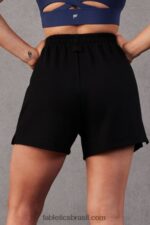 Fabletics abismo/azul violeta 420HR452 bermuda felpuda de luxo mulheres - Image 4