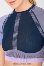Fabletics abismo/lilás 420HR2099 jessie top sem costura mulheres - Image 2