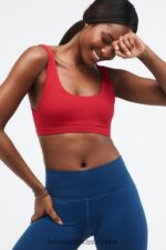 Fabletics alto vermelho 420HR1622 sutiã esportivo lola de baixo impacto mulheres