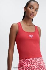 Fabletics alto vermelho 420HR2254 tanque britt 24/7 mulheres