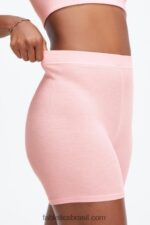 Fabletics alto vermelho/maplewood 420HR399 shorts finos restoreknit mulheres - Image 3