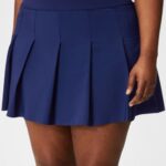 Fabletics ameixa perfeita/violetta 420HR624 saia plissada com short embutido mulheres