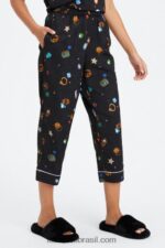 Fabletics amuleto da sorte/garça 420HR52 calça cropped ecosatin mulheres