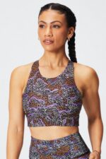 Fabletics animal híbrido 420HR1340 sutiã esportivo antiderrapante 90 mulheres - Image 2