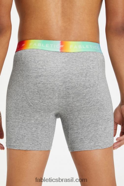 Fabletics arco-íris cinza médio htr 420HR3780 a cueca boxer orgulho 24-7 homens - Image 2