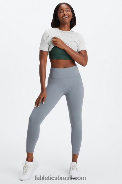 Fabletics ardósia azul/céu/meyer 420HR683 define powerhold cintura alta 7/8 legging 28 mulheres - Image 3