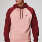 Fabletics ardósia rosa/vermelho adrenalina 420HR3678 o moletom com capuz 191 homens