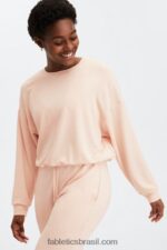 Fabletics areia 420HR2429 pulôver de luxo mulheres