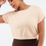Fabletics areia quente 420HR2054 moletom manga curta cassie mulheres