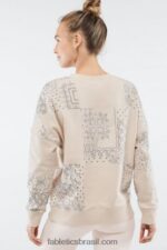 Fabletics aveia bloqueada paisley 420HR2529 moletom kourtney mulheres - Image 2