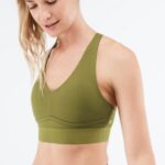 Fabletics azeitona desbotada 420HR1482 sutiã o dia todo todos os dias 104 mulheres
